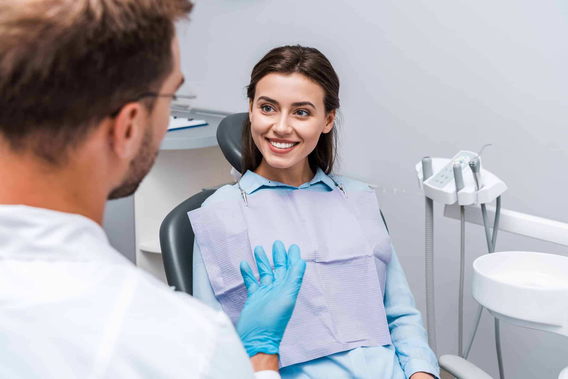 Woman at a tooth filling appointment with Dr. Harris in North Ridgeville OH